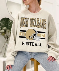 New Orleans Football Sweatshirt, Vintage Retro New Orleans Football Shirt for NFL Fans