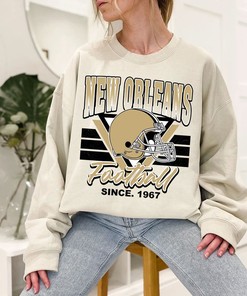 New Orleans Football Team Sweatshirt, Vintage New Orleans Football Shirt for NFL Fans