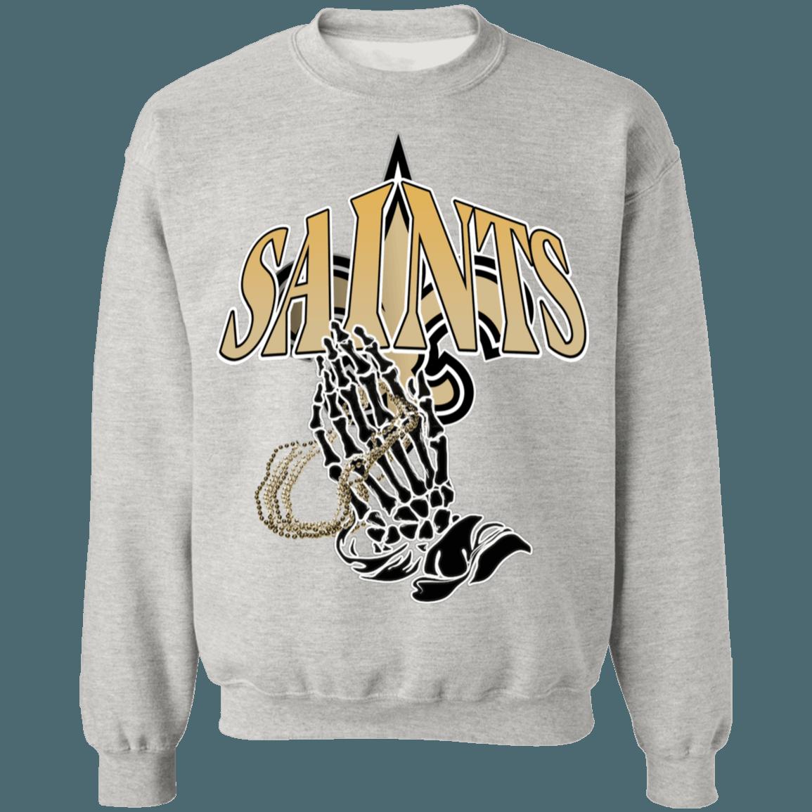 New Orleans Saints PRAY Vintage NFL American Football Lover Sweatshirt Hoodie - Image 3