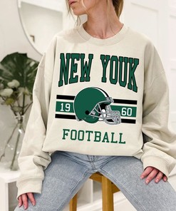 New York Football Sweatshirt, Vintage Retro New York Football Shirt for NFL Fans