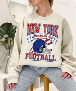 New York Football Team Sweatshirt, Retro New York Football Shirt for NFL Fans