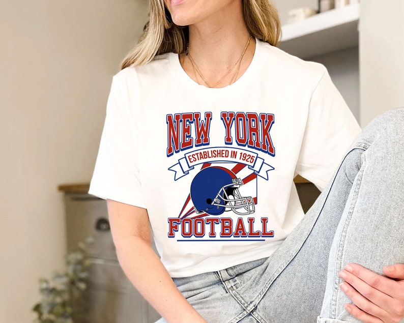 New York Football Team Sweatshirt, Retro New York Football Shirt for NFL Fans - Image 3