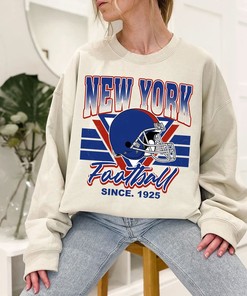 New York Football Team Sweatshirt, Vintage New York Football Crewneck Sweatshirt Hoodie Shirt Gifts for NFL Fans