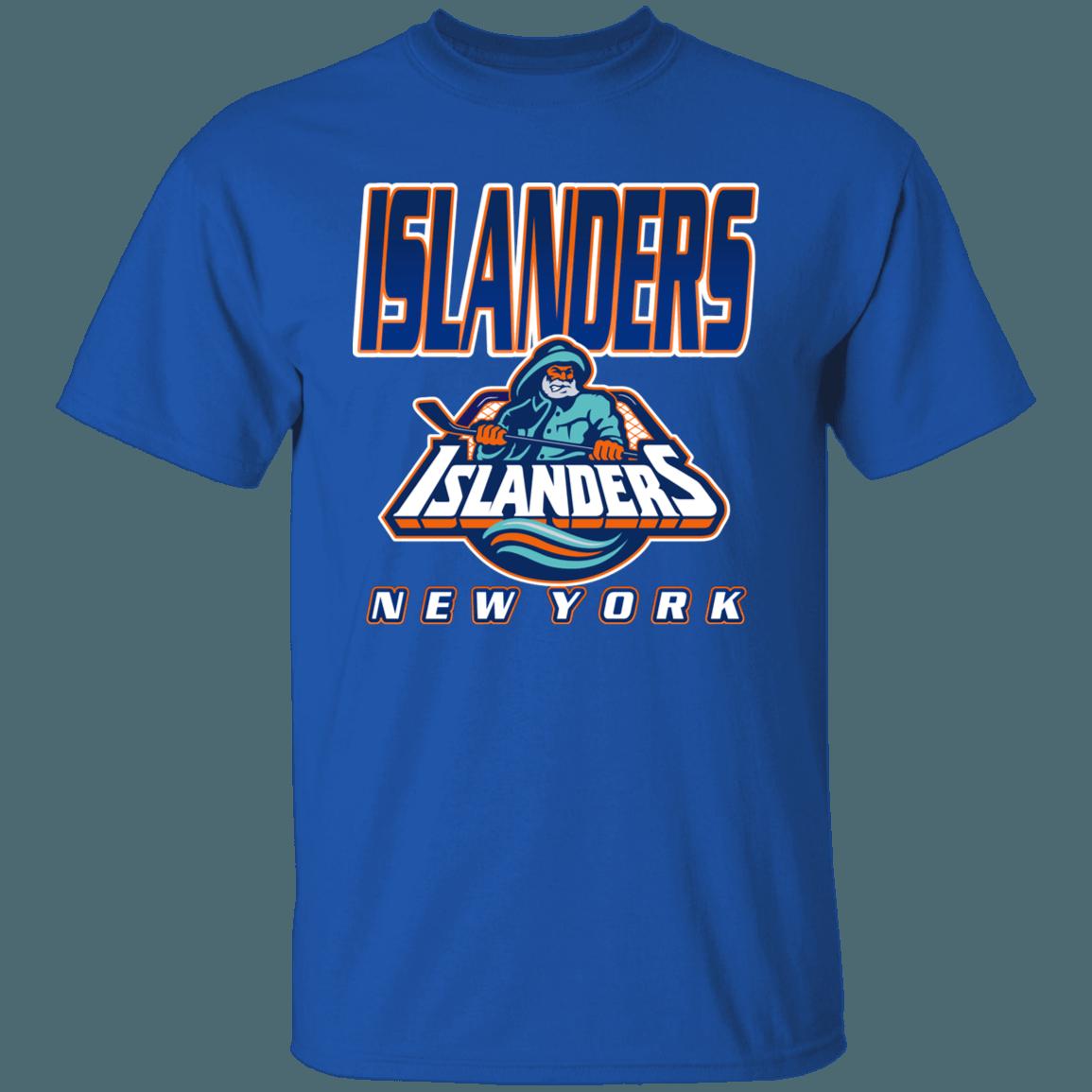 New York Islanders FISHERMAN 90'S Retro NHL T-Shirt Sweatshirt Hoodie National Hockey League Shirt - Image 3