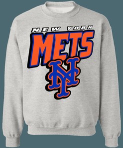 New York Mets Retro MLB Crewneck Sweatshirt Hoodie Shirt for Baseball Fans