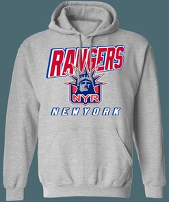 New York Rangers LADY LIBERTY Retro NHL Hoodie Sweatshirt Sport Shirt