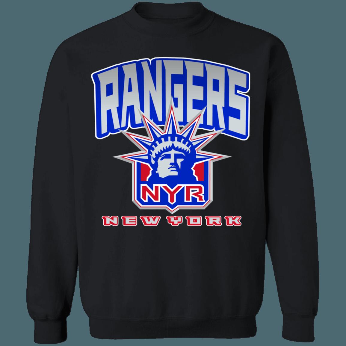 New York Rangers Lady Liberty Vintage NHL Crewneck Sweatshirt Hoodie Shirt