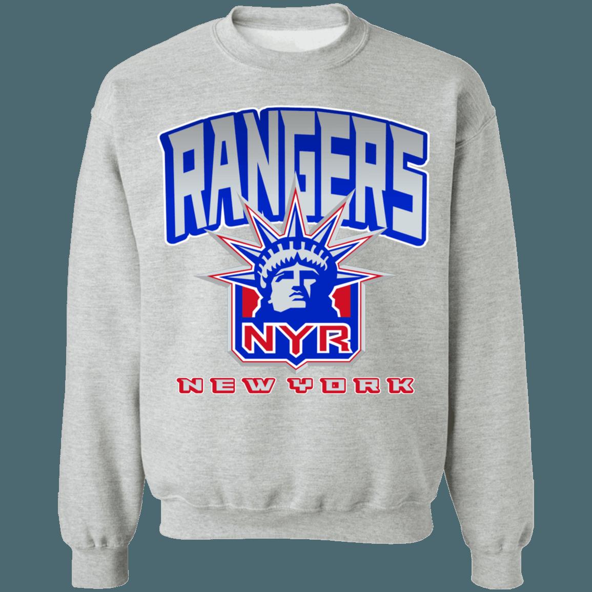 New York Rangers Lady Liberty Vintage NHL Crewneck Sweatshirt Hoodie Shirt - Image 2