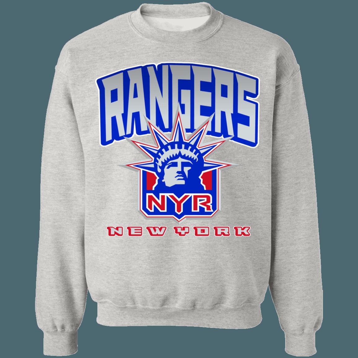 New York Rangers Lady Liberty Vintage NHL Crewneck Sweatshirt Hoodie Shirt - Image 4