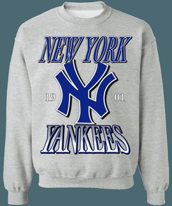 New York Yankees 1901 Vintage MLB Crewneck Sweatshirt Hoodie