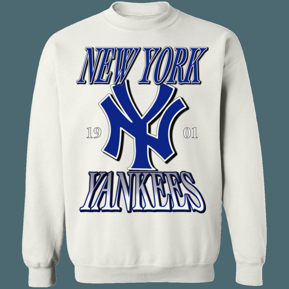 New York Yankees 1901 Vintage MLB Crewneck Sweatshirt Hoodie - Image 4