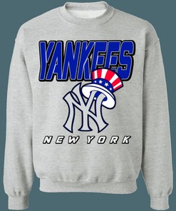 New York Yankees Retro MLB Crewneck Sweatshirt Hoodie Shirt for MLB Fans