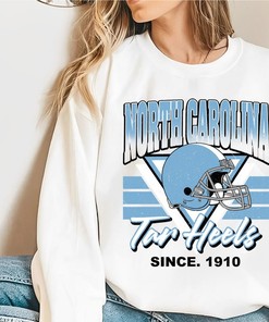 North Carolina Crewneck Sweatshirt, Vintage North Carolina Football Fan Shirt, University Football Fan Shirt