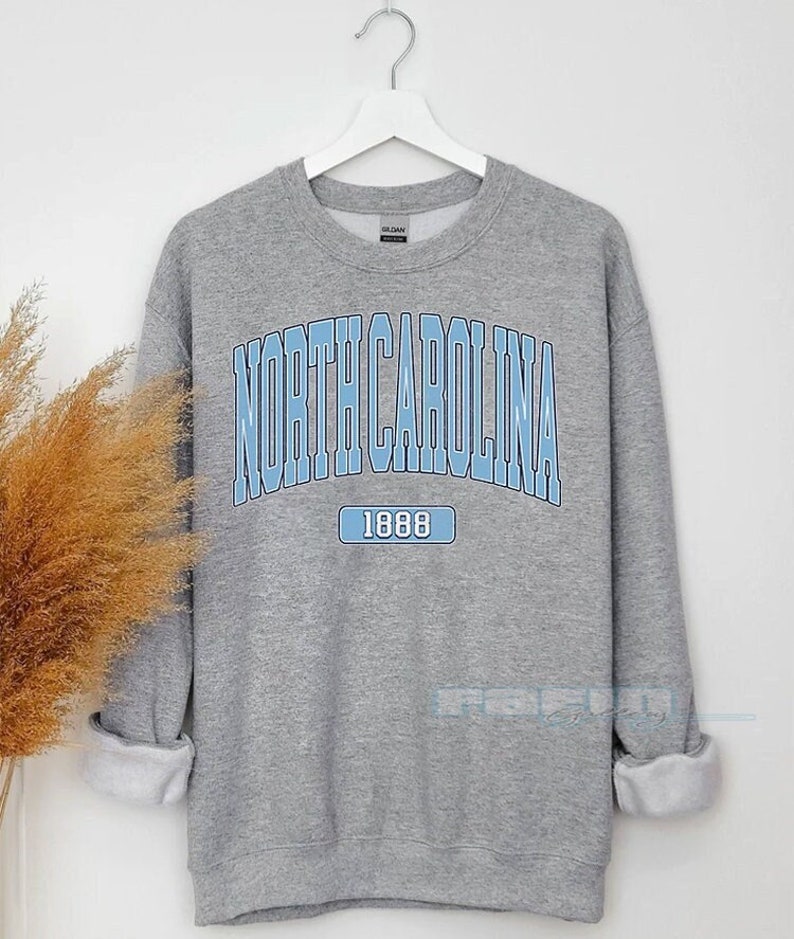 North Carolina Sweatshirt, North Carolina Fan Tshirt, Distressed North Carolina Shirt, North Carolina Gift
