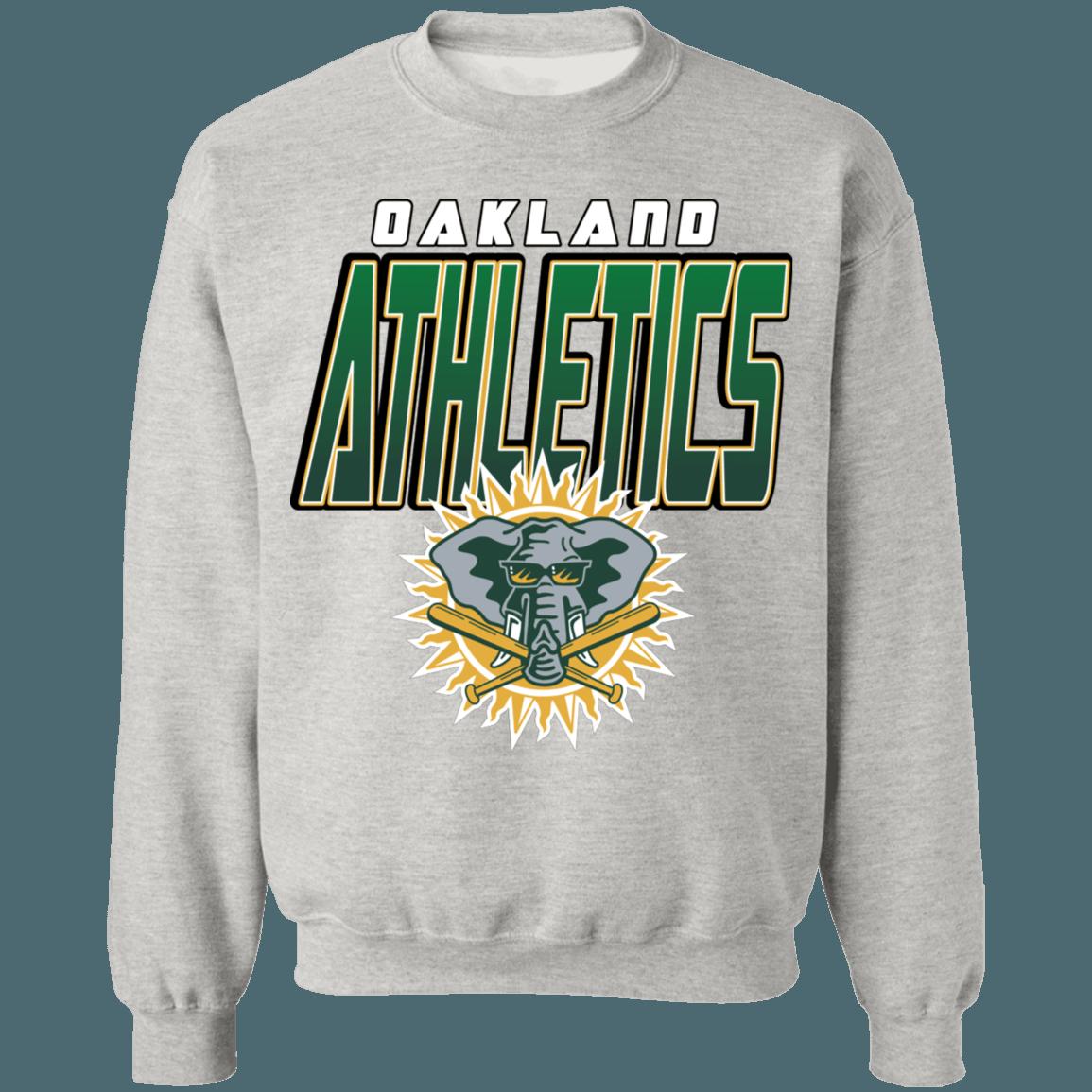 Oakland Athletics ELEPHANT Vintage MLB Crewneck Sweatshirt Hoodie Shirt for Baseball Fans - Image 2