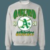 Oakland Athletics Vintage MLB Crewneck Sweatshirt Hoodie Shirt for Baseball Fans
