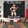 Personalized Bodybuilding Women Banner Flag Tapestry Home Gym Decor Gym Gift, Motivational Fitness Inspiration Flag