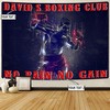 Personalized Boxing Fighter Wall Banner Flag Tapestry, Gym Flags
