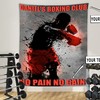 Personalized Boxing Shadow Fighter Banner Flag Tapestry, Gym Flags