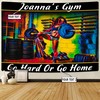 Personalized Fitness Banner Flag Tapestry Home Gym Women Weightlifting Wall Art, Gym Flags
