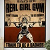Personalized Fitness Banner Flag Tapestry Women Weightlifting Bodybuilding Gift, Gym Flags