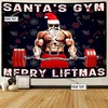 Personalized Fitness Home Gym Decor Liftmas Banner Flag Tapestry, Gym Flags