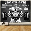 Personalized Gym Banner Tapestry Wall Decor Bodybuilding Gift, Motivational Fitness Inspiration Flag