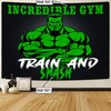 Personalized Gym Flag Banner Tapestry Gym Wall Art Motivational Quotes, Gym Flags