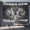 Personalized Gym Flag Banner Tapestry Home Gym Decor Bodybuilding Gorilla Train Like A Beast, Gym Flags