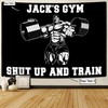 Personalized Home Gym Decor Flag Banner Tapestry Weightlifting Gift, Gym Flags