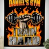 Personalized Home Gym Decor Motivational Quotes Banner Flags Tapestry, Gym Flags