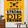 Personalized Home Gym Decor Motivational Quotes Banner Gym Flag Tapestry, Gym Flags