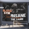 Personalized Women Fitness Banner Flag Tapestry Home Gym Decor Motivational Wall Art, Motivational gym flags