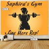 Personalized Women Weightlifting Banner Flag Tapestry Home Gym Decor Gym Gift, Gym Flags