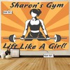 Personalized Women Weightlifting Banner Flag Tapestry Home Gym Decor Gym Gift Lift Like A Girl, Gym Flags