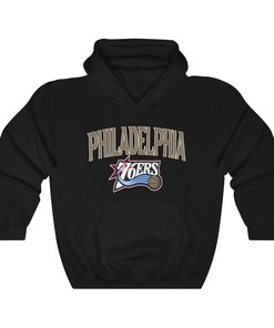 Philadelphia 76ers Vintage 90's NBA Sweatshirt Hoodie Shirt For NBA Fans