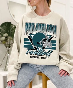 Philadelphia Football Team Sweatshirt, Vintage Philadelphia Football Shirt for NFL Fans