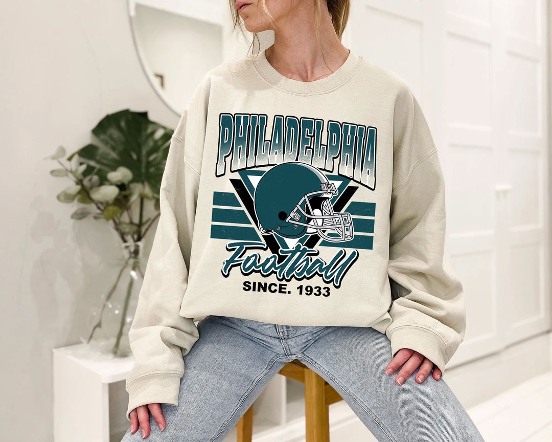 Philadelphia Football Team Sweatshirt, Vintage Philadelphia Football Shirt for NFL Fans