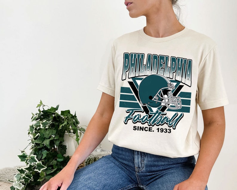 Philadelphia Football Team Sweatshirt, Vintage Philadelphia Football Shirt for NFL Fans - Image 4