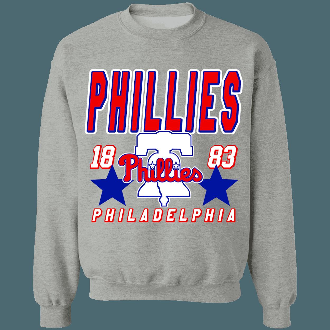 Philadelphia Phillies Vintage MLB Crewneck Sweatshirt Hoodie Shirt for Baseball Fans - Image 4