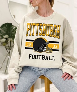 Pittsburgh Football Sweatshirt, Vintage Retro Pittsburgh Football Shirt for NFL Fans