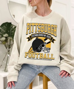 Pittsburgh Football Team Sweatshirt, Retro Pittsburgh Football Shirt for NFL Fans