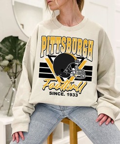 Pittsburgh Football Team Sweatshirt, Vintage Pittsburgh Football Shirt for NFL Fans