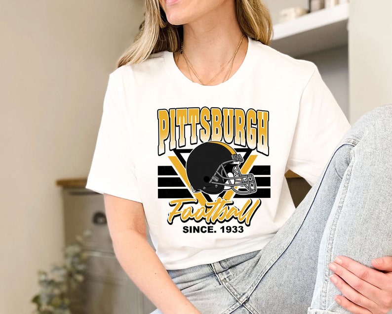 Pittsburgh Football Team Sweatshirt, Vintage Pittsburgh Football Shirt for NFL Fans - Image 3