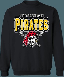 Pittsburgh Pirates Retro MLB Crewneck Sweatshirt Hoodie Shirt for Baseball Fans