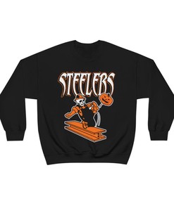 Pittsburgh Steelers HALLOWEEN Retro NFL Crewneck  Hoodie Shirt Gifts for NFL Fans