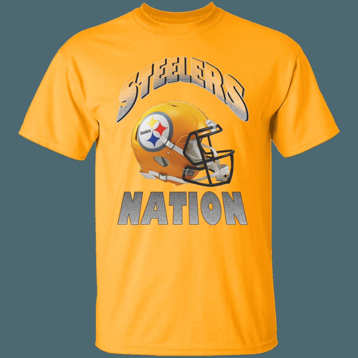 Pittsburgh Steelers STEELER NATION Retro NFL T-Shirt Sweatshirt Hoodie Gifts - Image 2