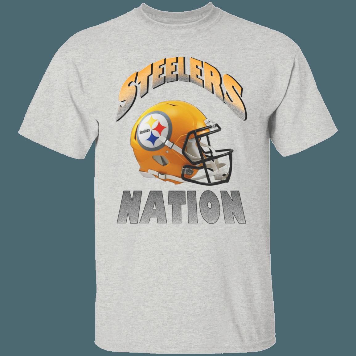 Pittsburgh Steelers STEELER NATION Retro NFL T-Shirt Sweatshirt Hoodie Gifts - Image 3