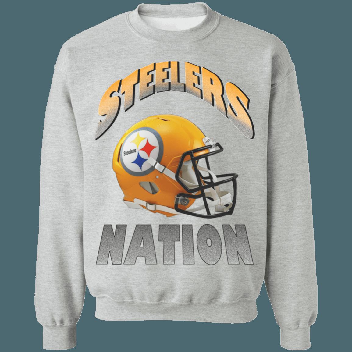 Pittsburgh Steelers STEELER NATION Vintage NFL American Football Lover Sweatshirt Hoodie - Image 3