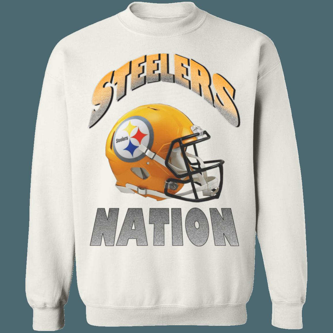 Pittsburgh Steelers STEELER NATION Vintage NFL American Football Lover Sweatshirt Hoodie - Image 4